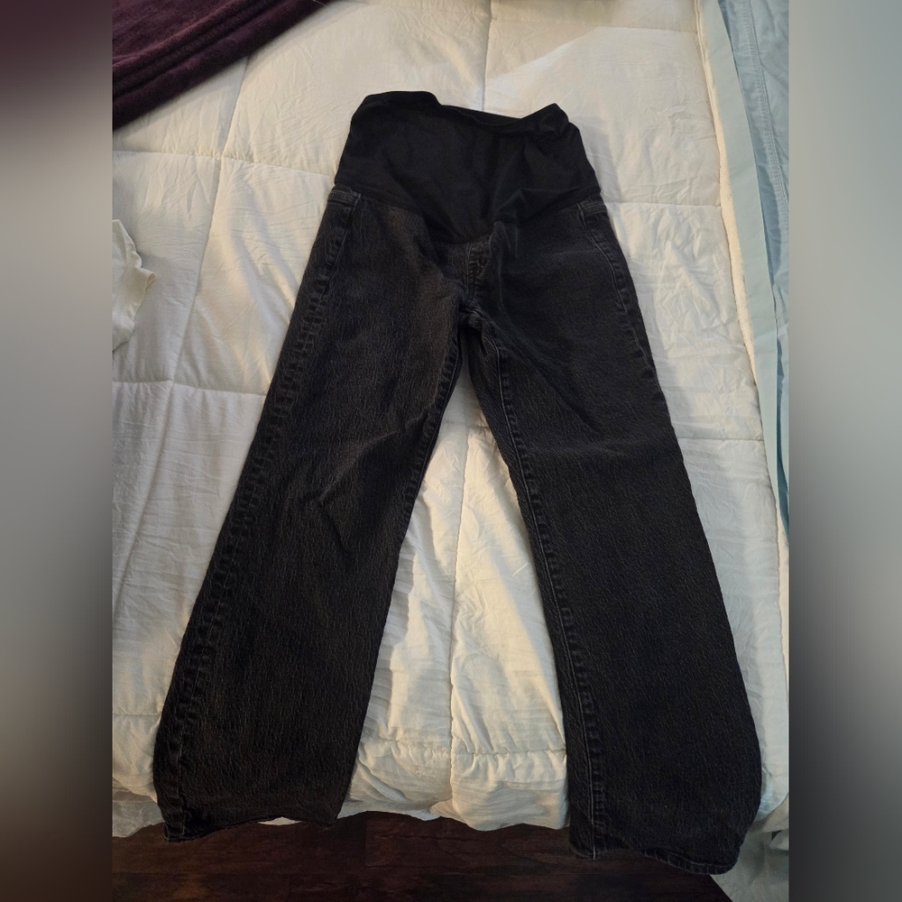 Madewell Women's Black Maternity Jeans